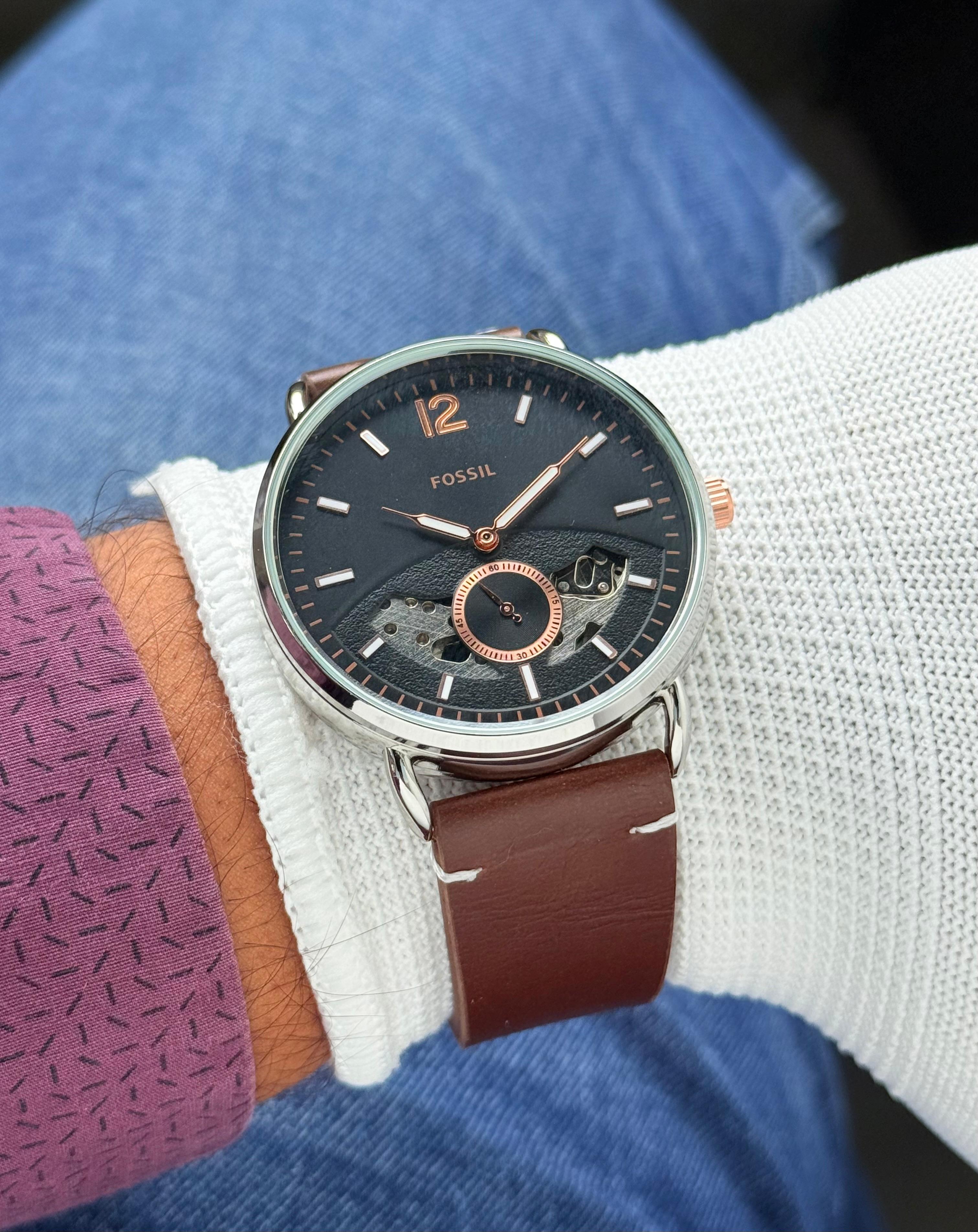 FOSSIL COMMUTER AUTOMATIC –SKELETON DIAL STYLE